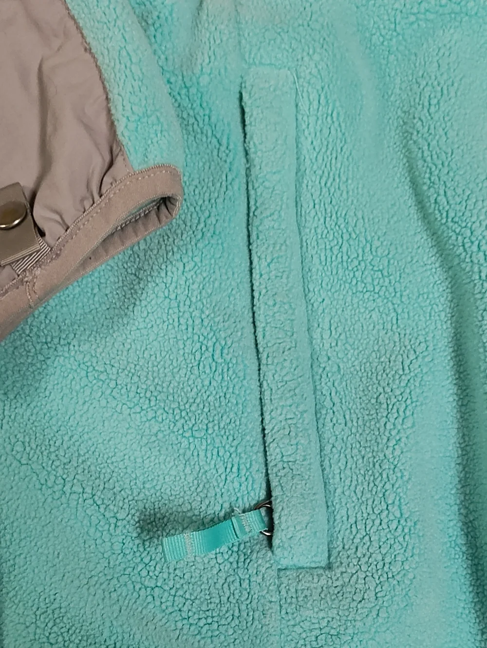 THE NORTH FACE | Girls Teal and Gray Ski Fleece Jacket | READ DESCRIPTION
